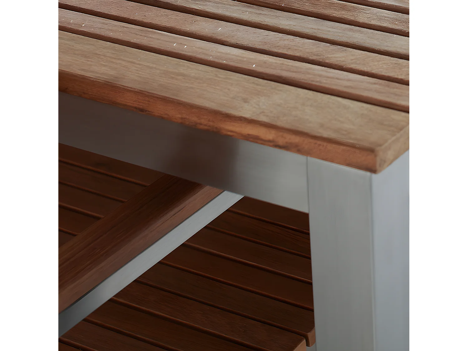 Table de jardin 200 x 90 cm Bois Marron VIAREGGIO