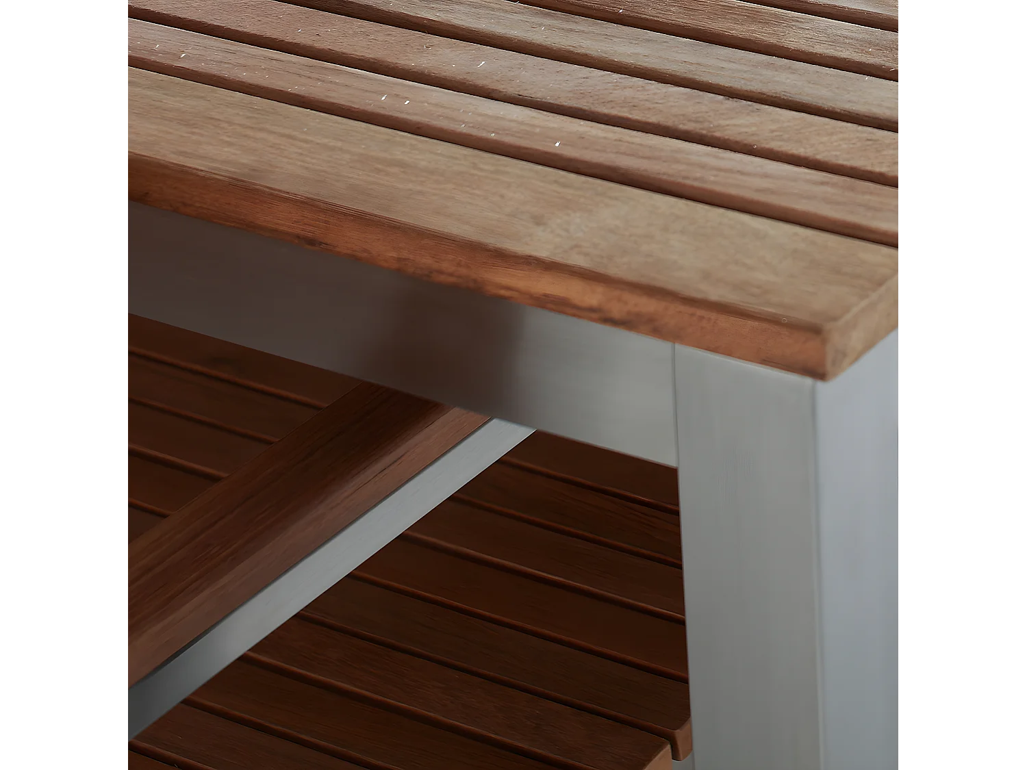 Table de jardin 200 x 90 cm Bois Marron VIAREGGIO