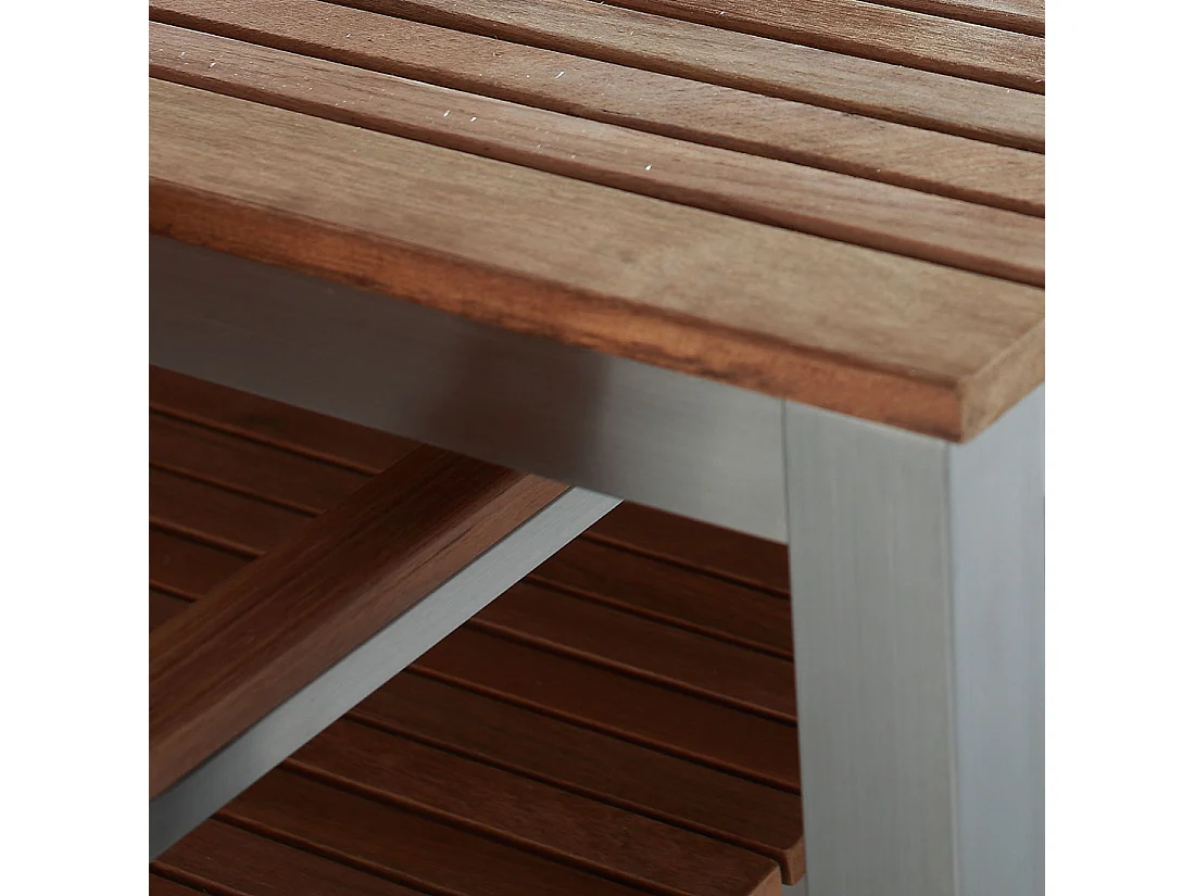 Table de jardin 200 x 90 cm Bois Marron VIAREGGIO