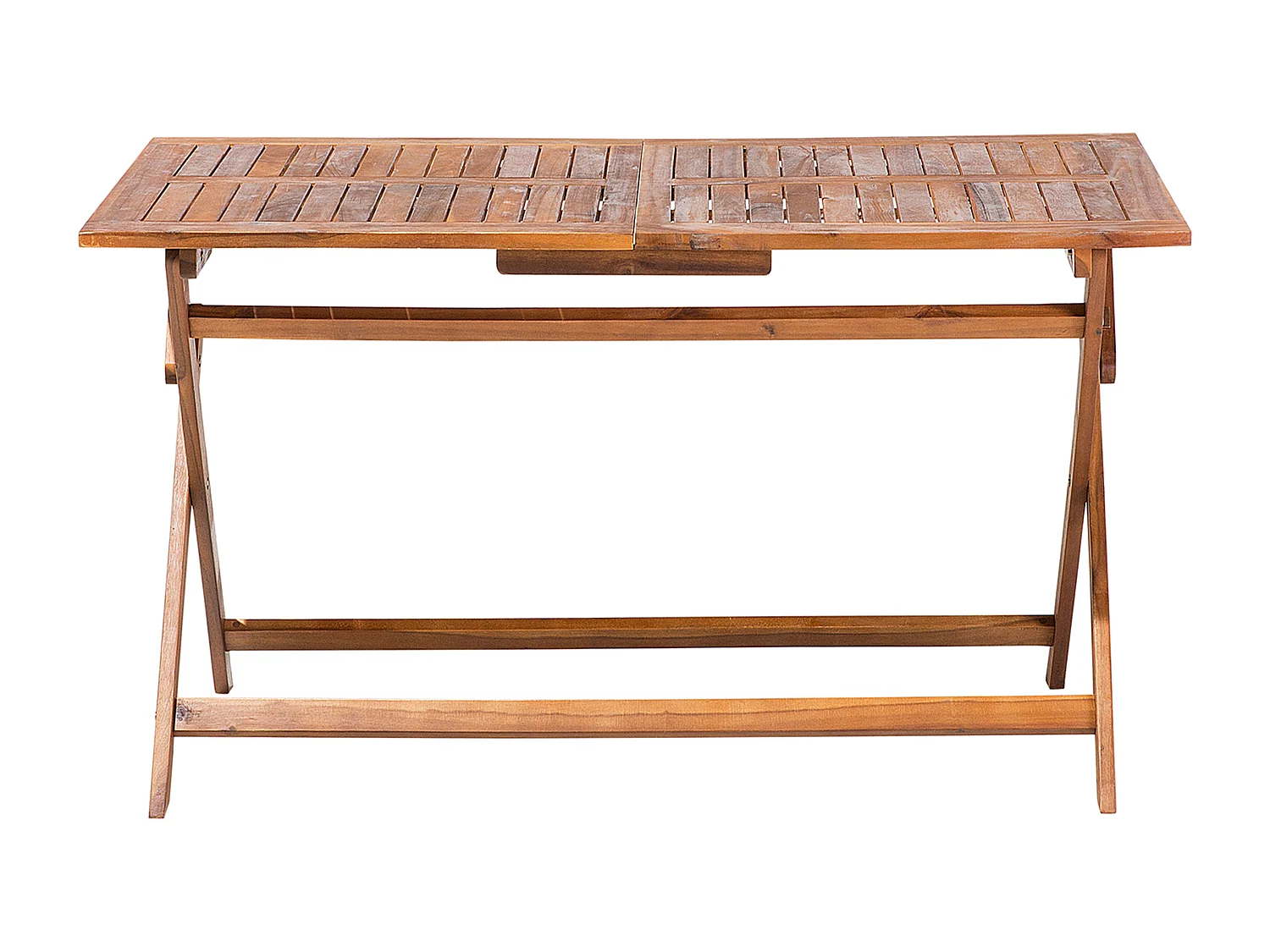 Table de salle à manger de jardin CENTO 140 cm 75 cm Acacia Marron
