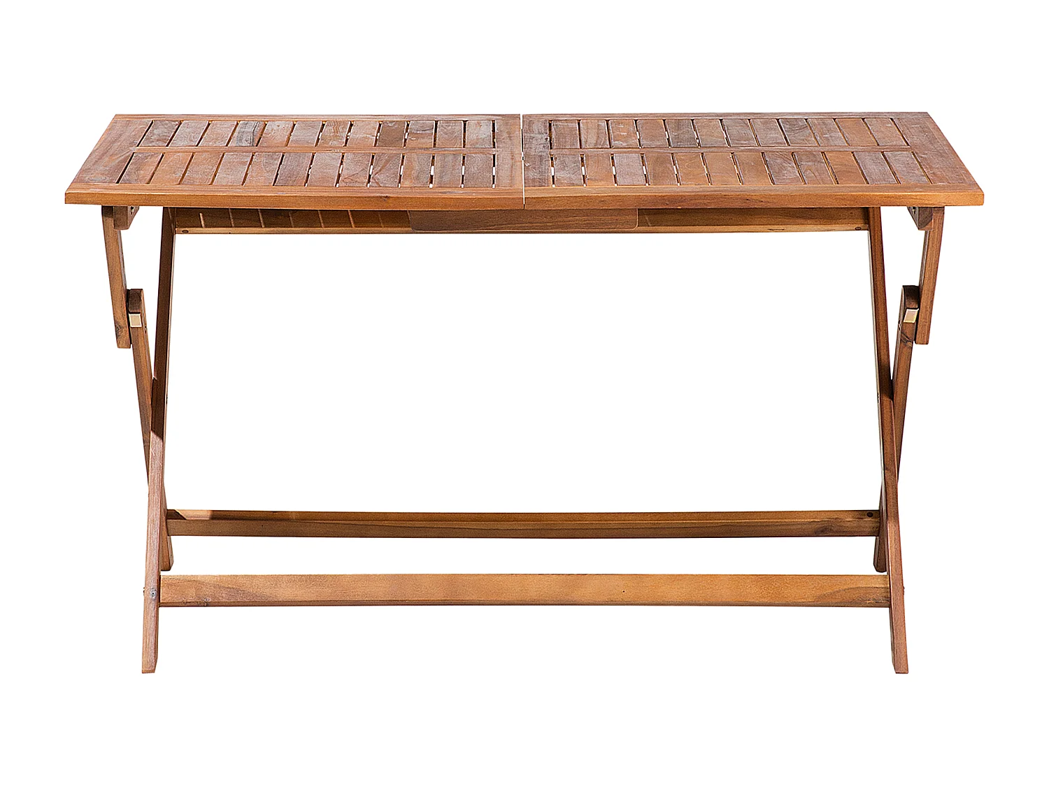 Table de salle à manger de jardin CENTO 140 cm 75 cm Acacia Marron
