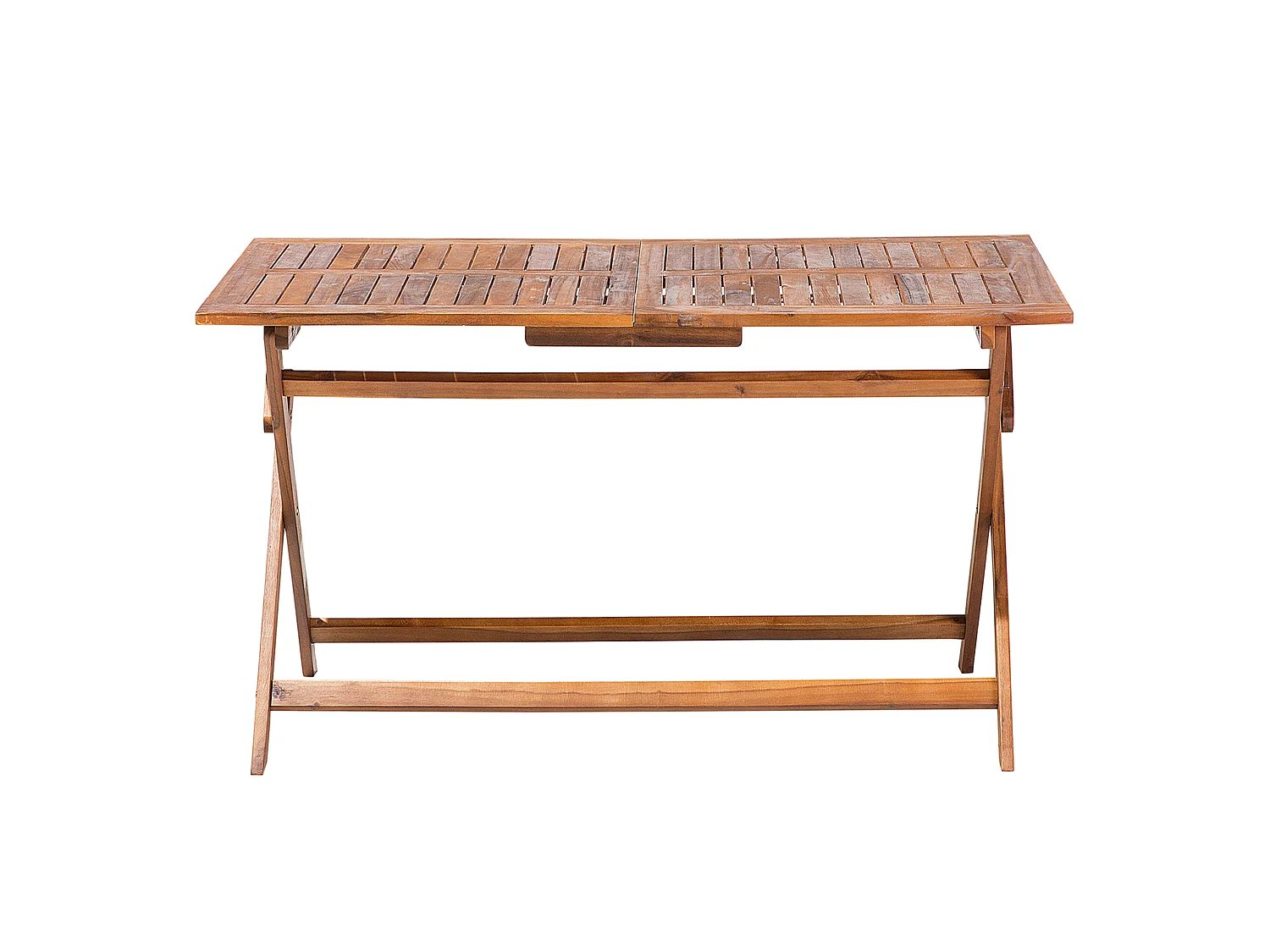 Table de salle à manger de jardin CENTO 140 cm 75 cm Acacia Marron