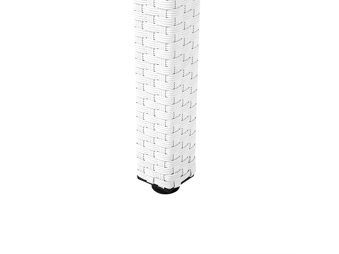 Garden Dining Table ITALY 220 cm 100 cm Glass White