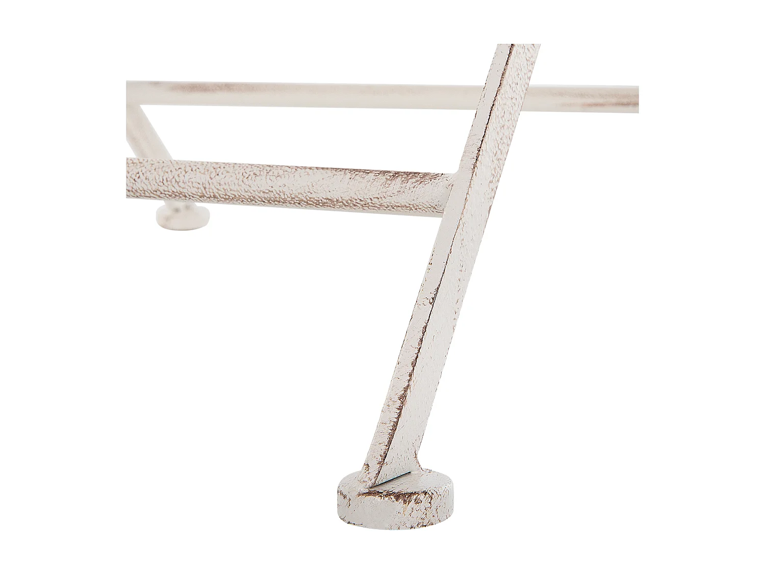 Table bistrot TRIESTE 70 cm 70 cm Métal Beige clair