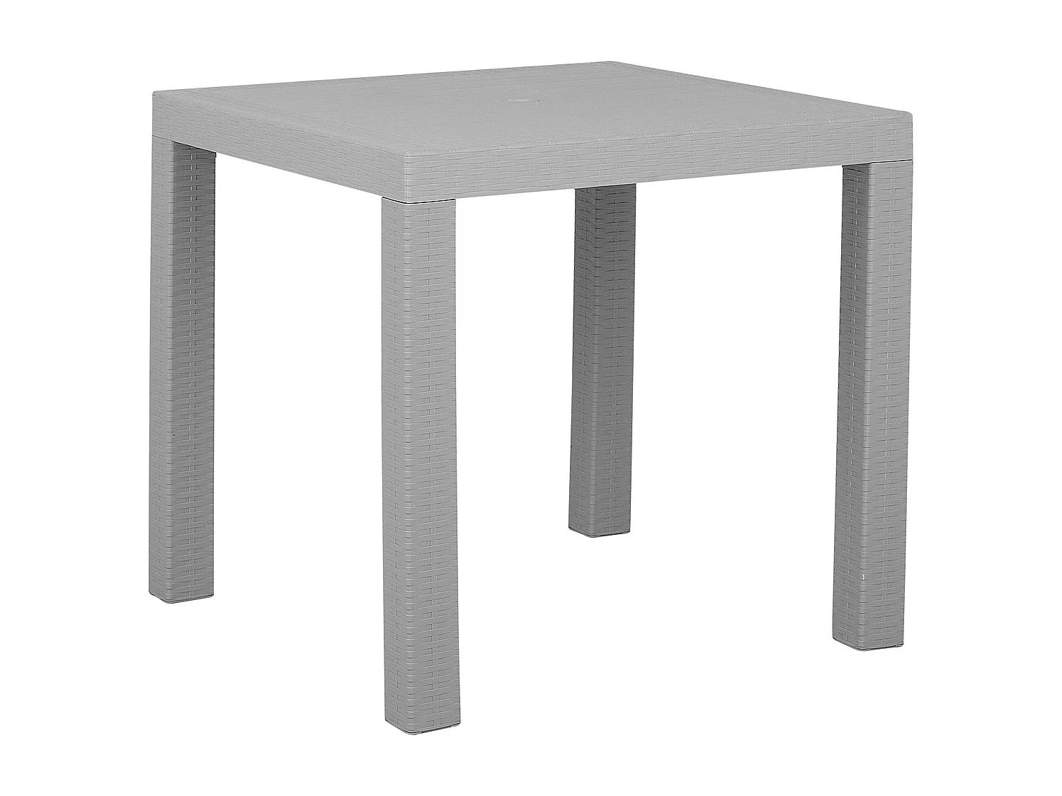 Stół ogrodowy FOSSANO 80 cm 80 cm Jasnoszary