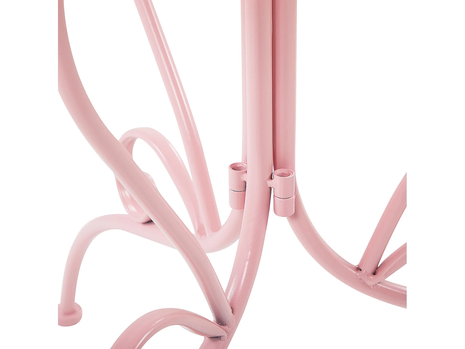 Outdoor Bistrotisch ALBINIA 70 cm 70 cm Metall Rosa