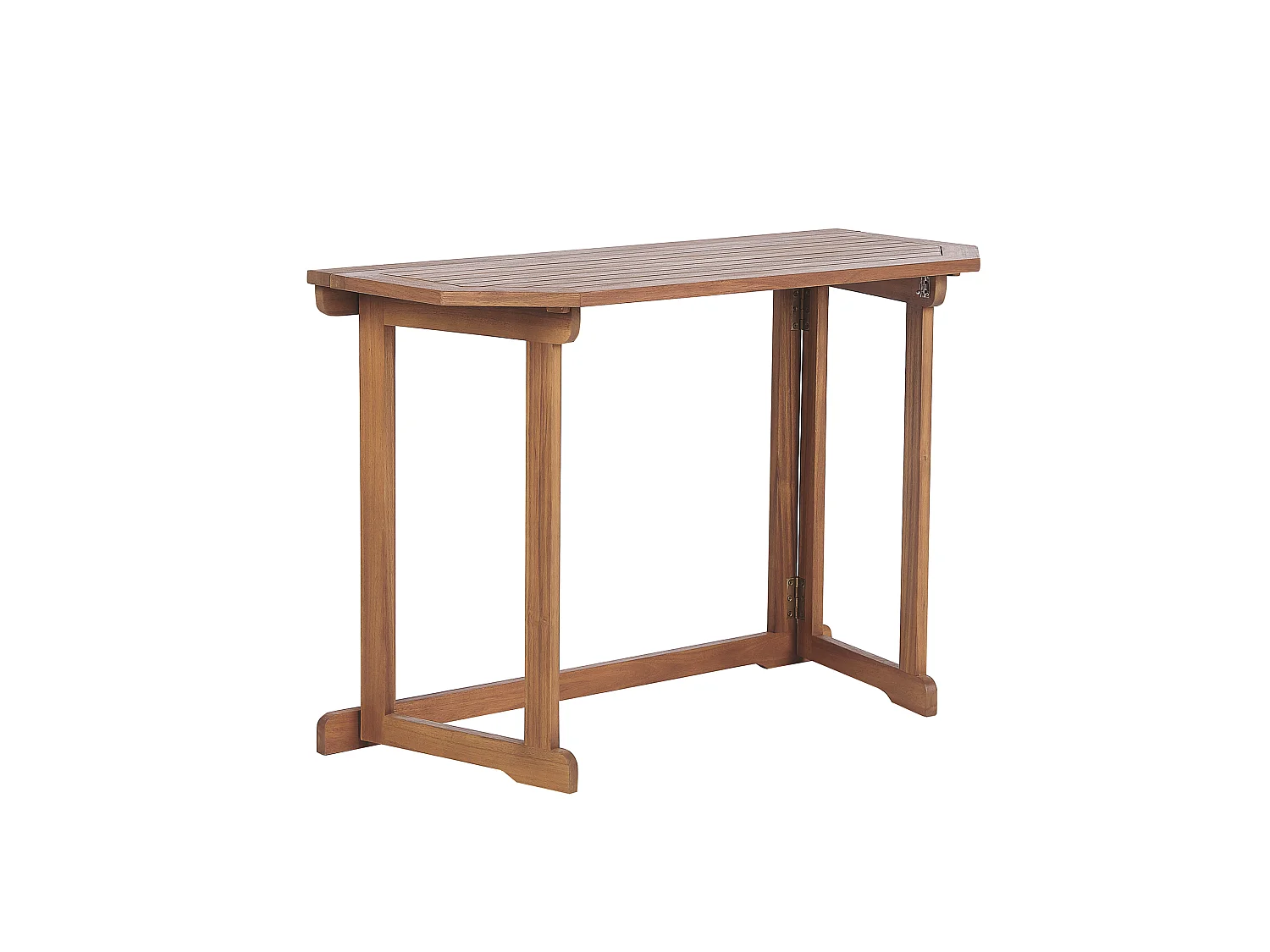 Balkontisch Akazienholz hellbraun 110 x 47 cm klappbar Landhausstil Treia