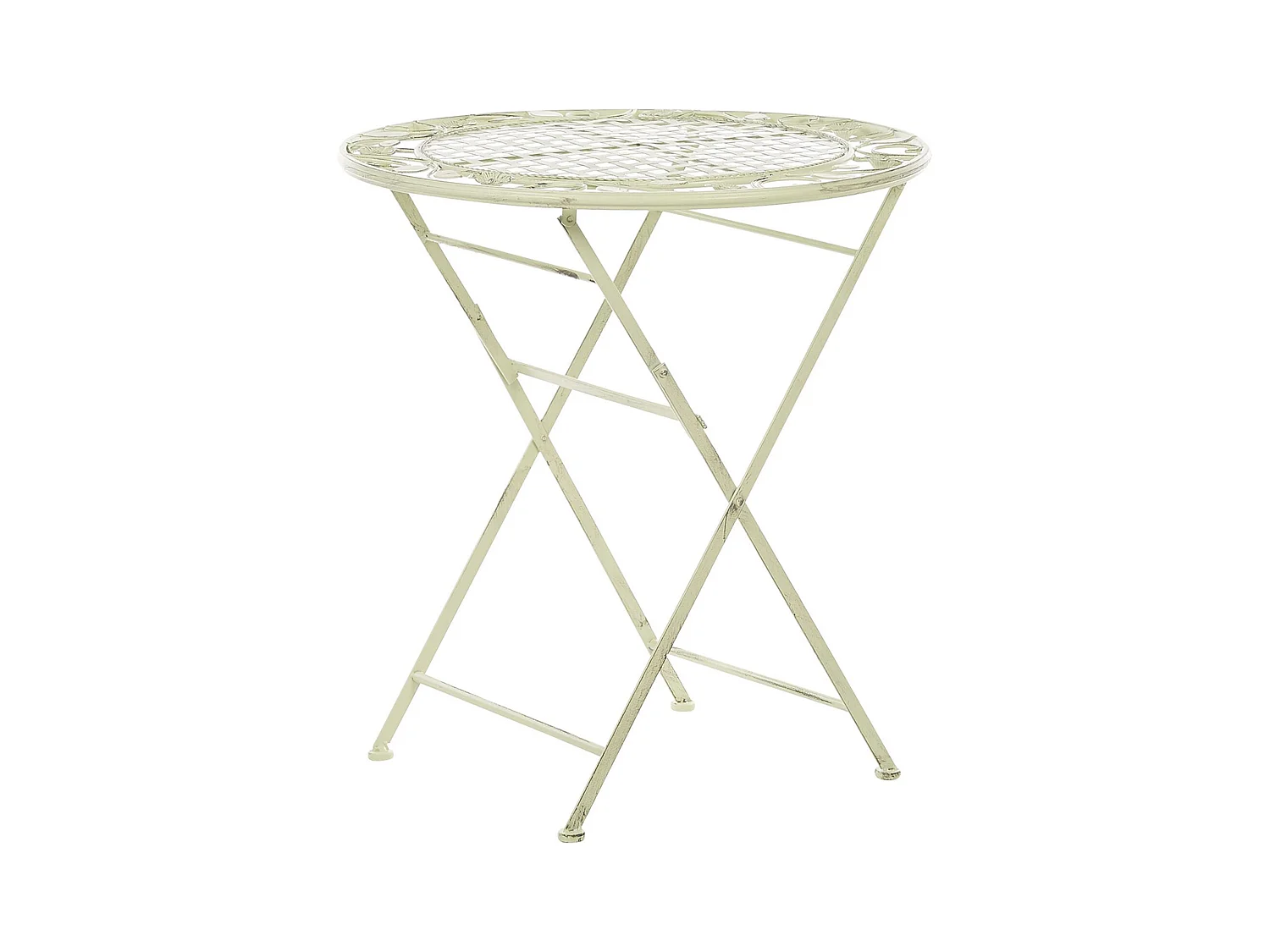 Table bistrot BIVIO 70 cm 70 cm Métal Vert clair