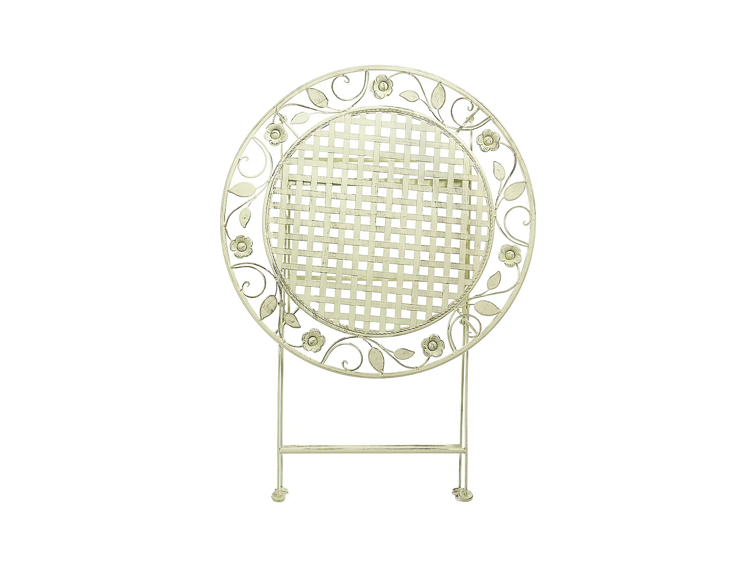 Mesa de balcón BIVIO 70 cm 70 cm Metal Verde claro