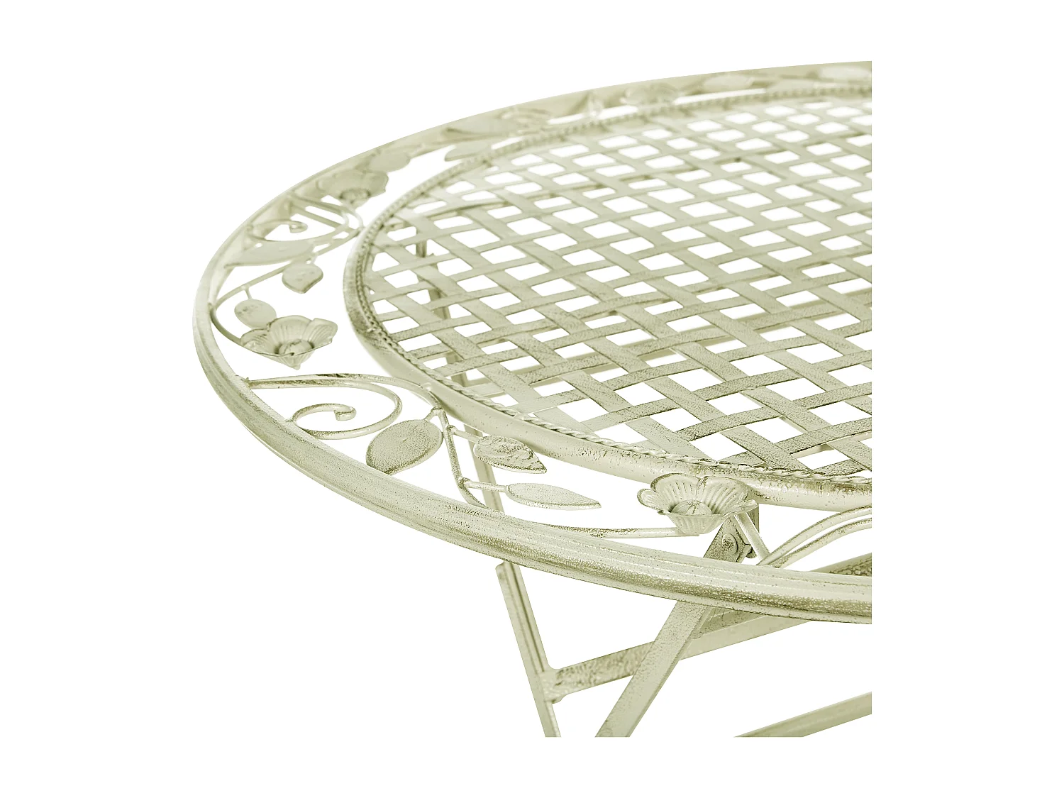 Table bistrot BIVIO 70 cm 70 cm Métal Vert clair