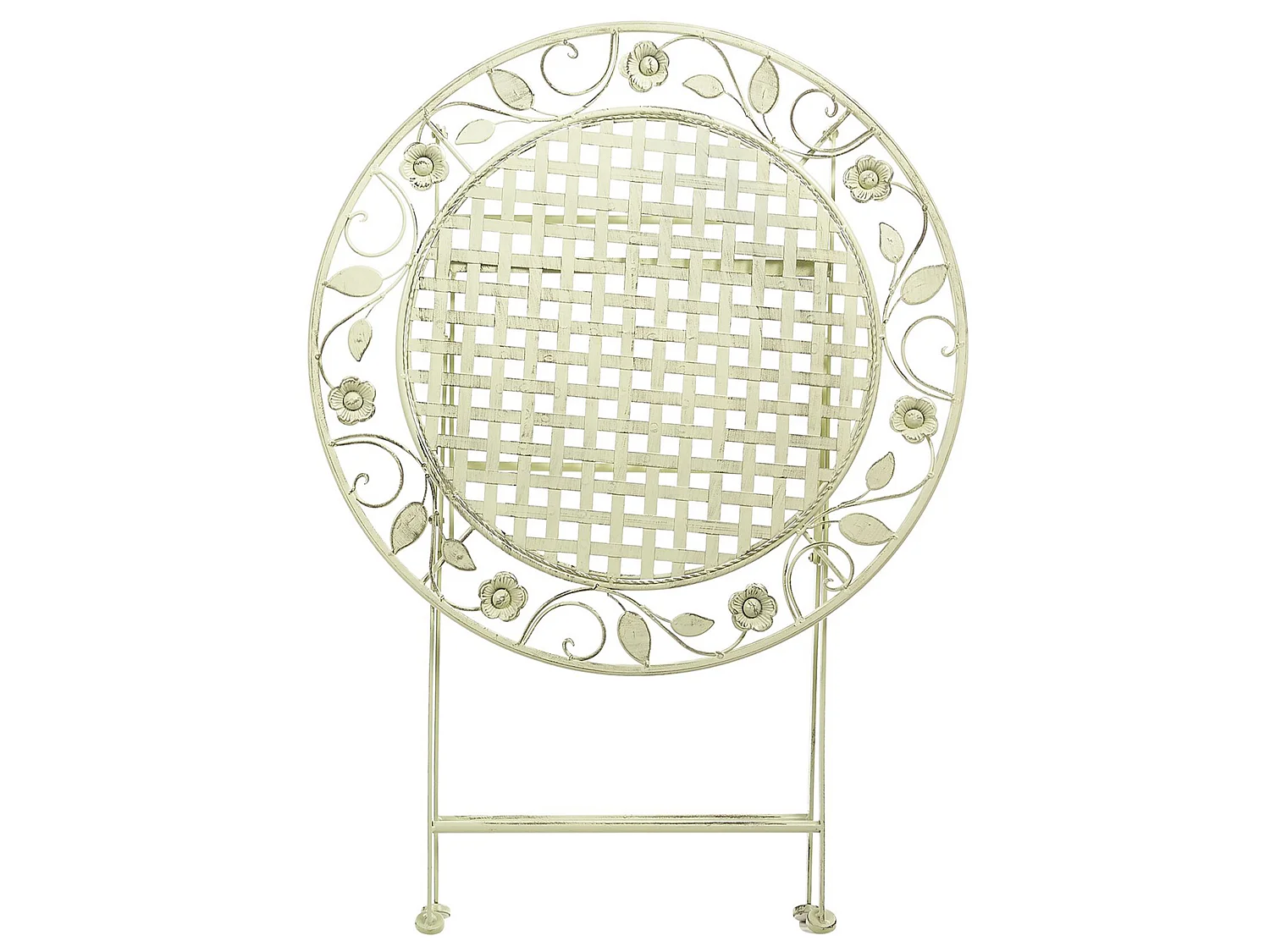 Table bistrot BIVIO 70 cm 70 cm Métal Vert clair