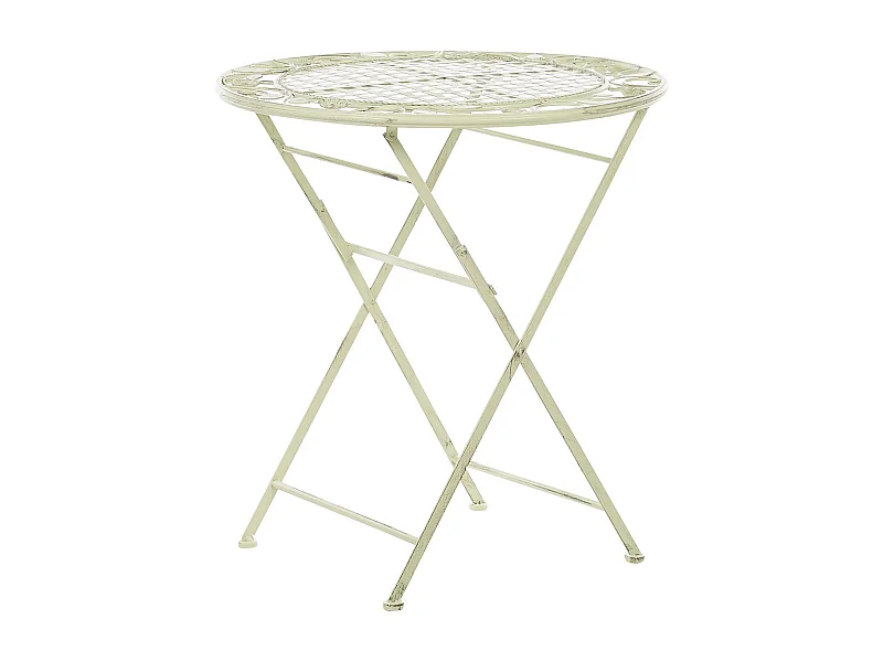 Tavolino Bistrot BIVIO 70 cm 70 cm Metallo Verde chiaro
