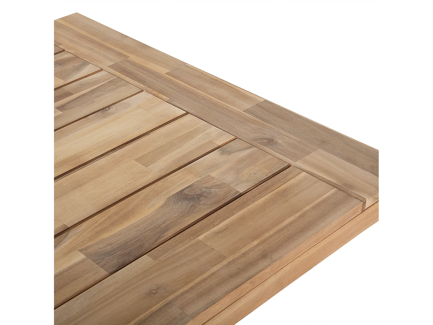 Table de salle à manger de jardin SCANIA 170 cm 80 cm Acacia Blanc