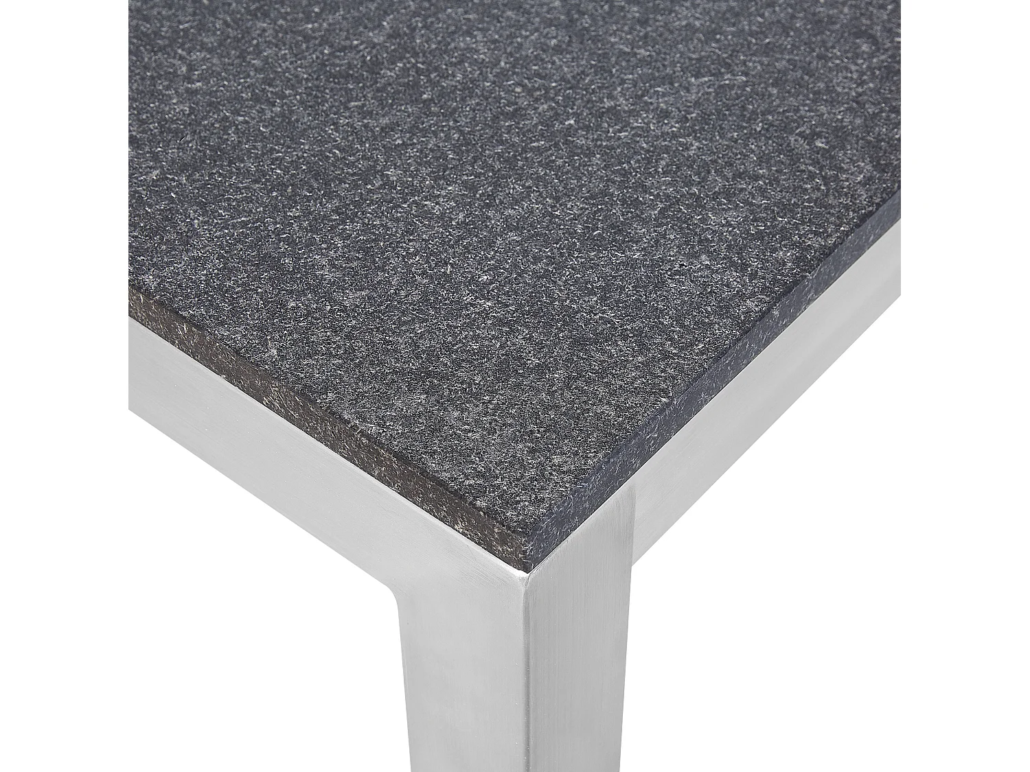 Mesa de jardín GROSSETO 180 cm 90 cm Flameado Granito Grafito