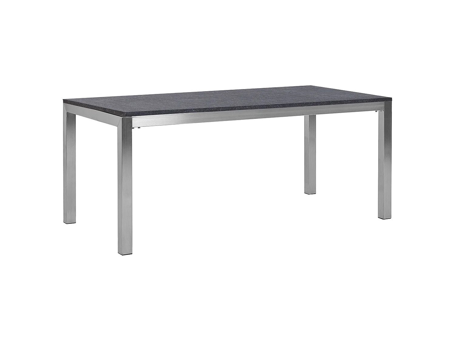 Tuin eettafel GROSSETO 180 cm 90 cm Gevlamd Graniet Grafietgrijs