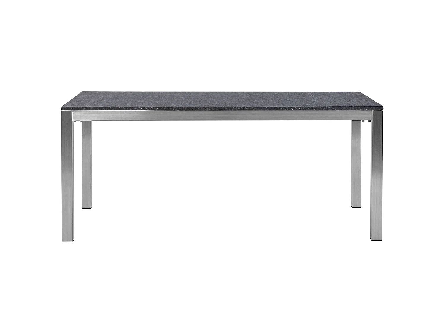 Mesa de jardín GROSSETO 180 cm 90 cm Flameado Granito Grafito