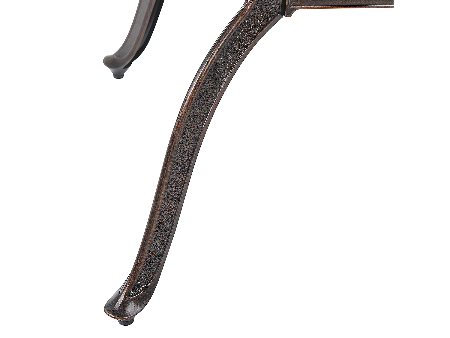 Gartentisch LIZZANO 165 cm 102 cm Metall Dunkelbraun