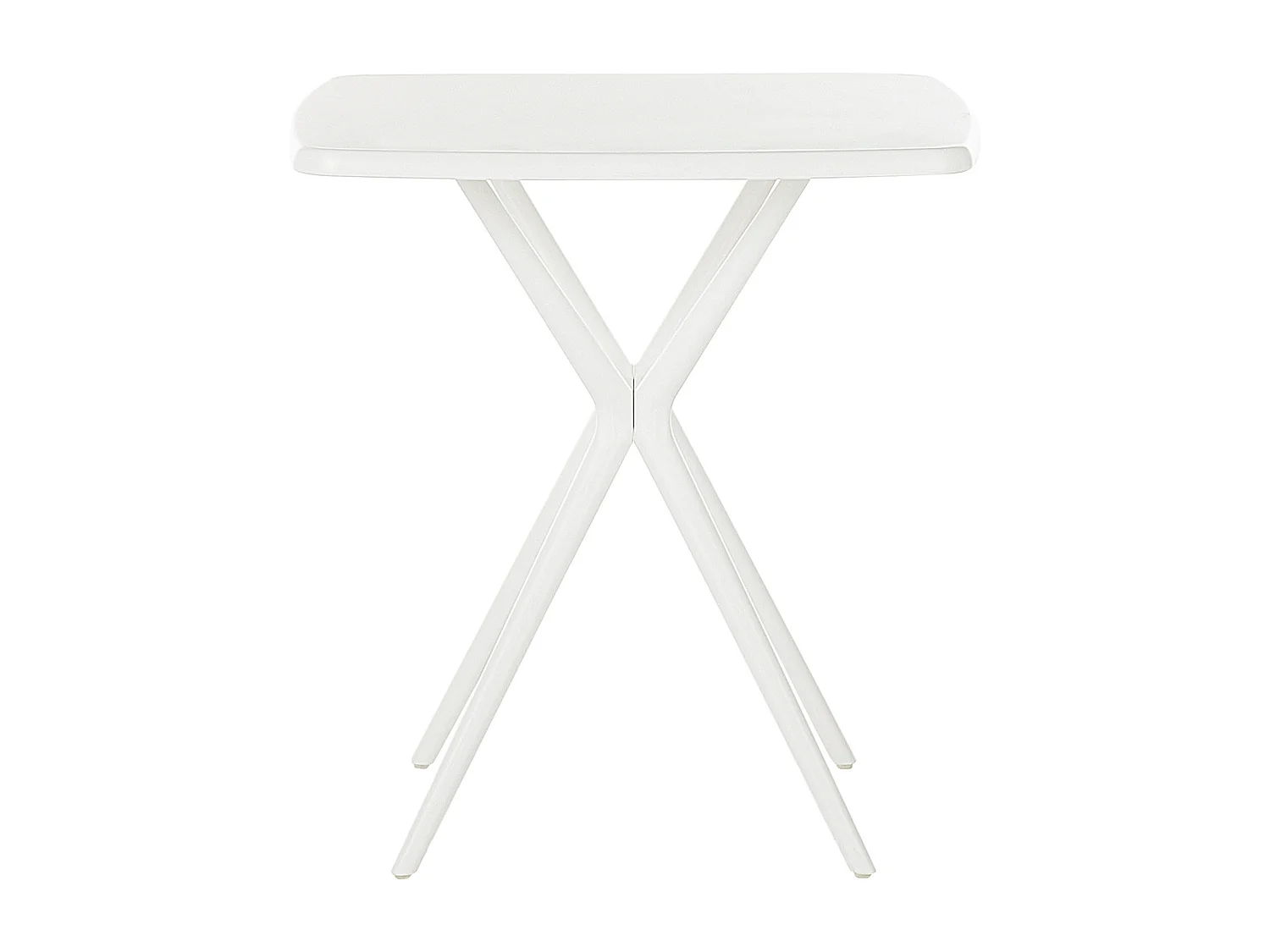 Table de salle à manger de jardin SERSALE 70 cm 70 cm Blanc