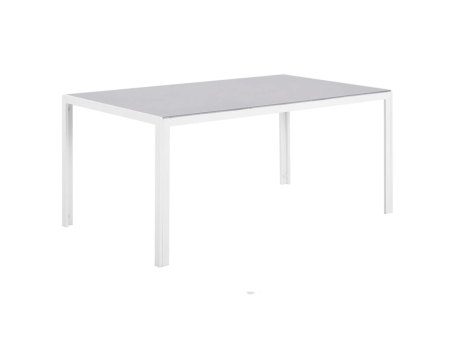 Mesa de jardín CATANIA 160 cm 91 cm Vidrio Gris