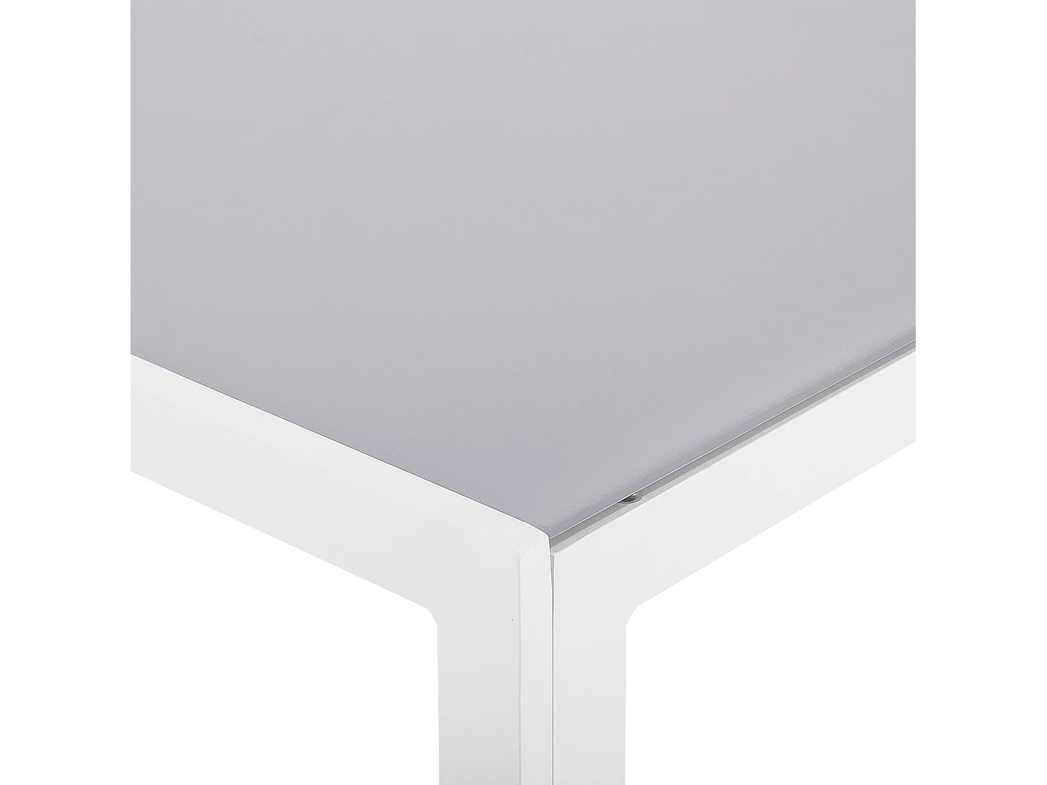 Mesa de jardín CATANIA 160 cm 91 cm Vidrio Gris