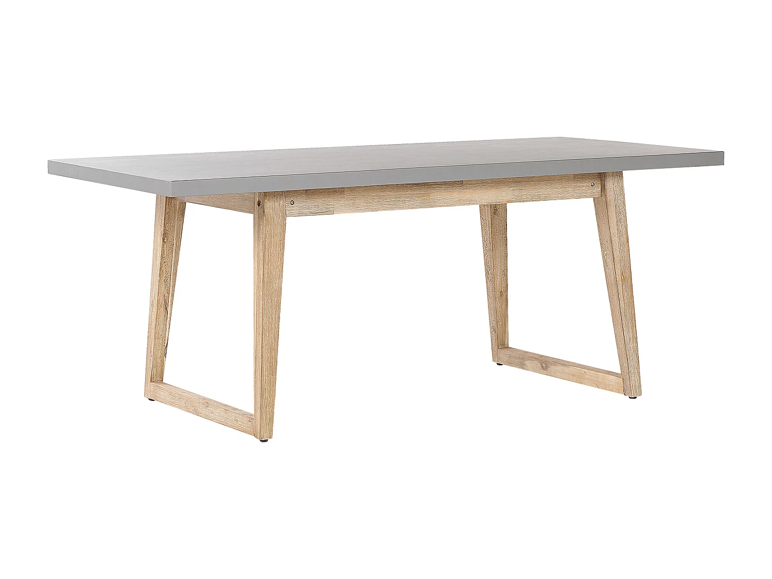 Table de salle à manger de jardin ORIA 180 cm 90 cm Béton Gris