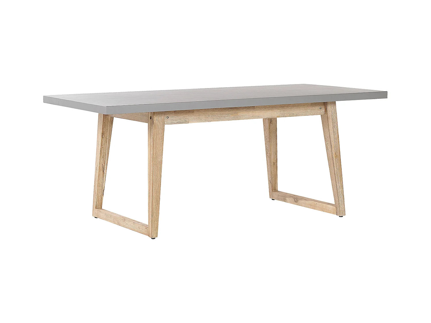 Table de salle à manger de jardin ORIA 180 cm 90 cm Béton Gris