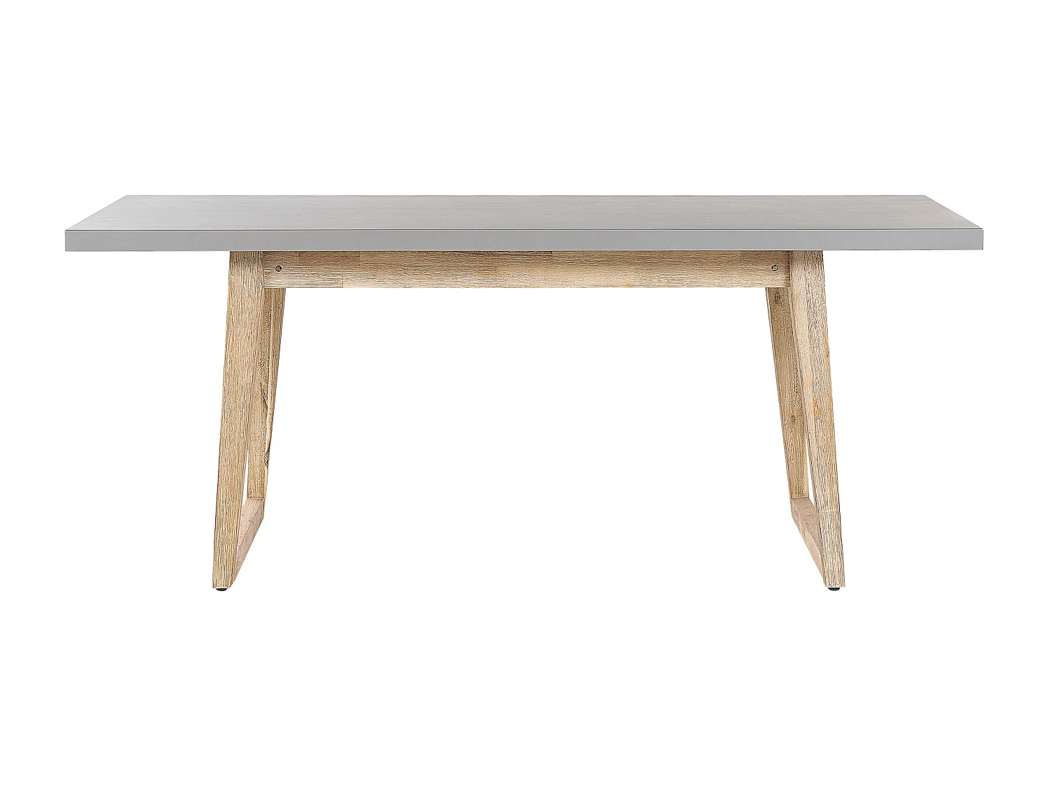 Table de salle à manger de jardin ORIA 180 cm 90 cm Béton Gris