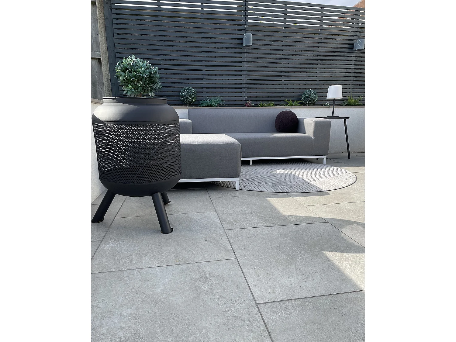 Gartensofa 3-Sitzer ROVIGO Grau