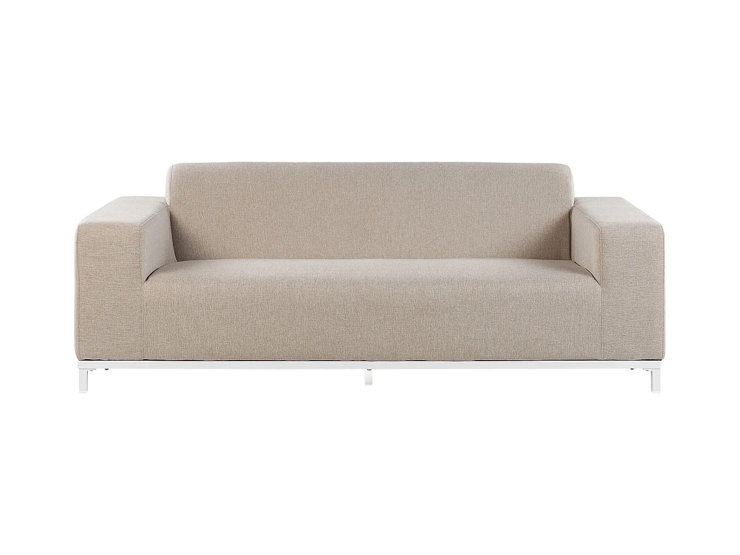 Trendy Sofa Polsterbezug beige weißes Gestell indoor&Outdoor Rovigo