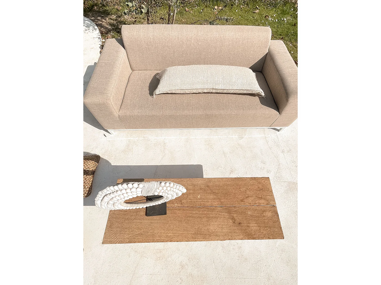 Canapé de jardin 3 places ROVIGO Beige