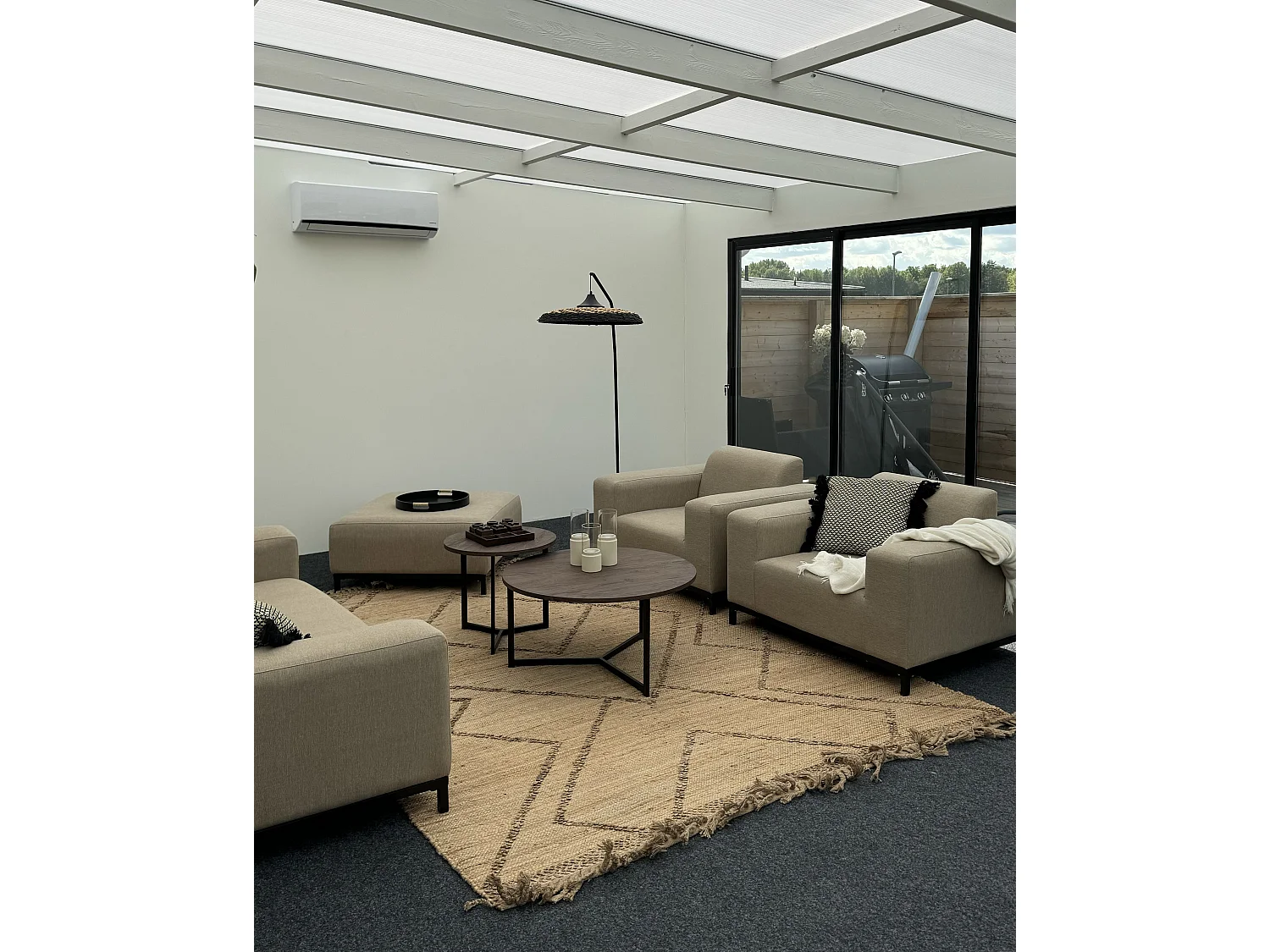 Divano da giardino 3 posti ROVIGO Beige