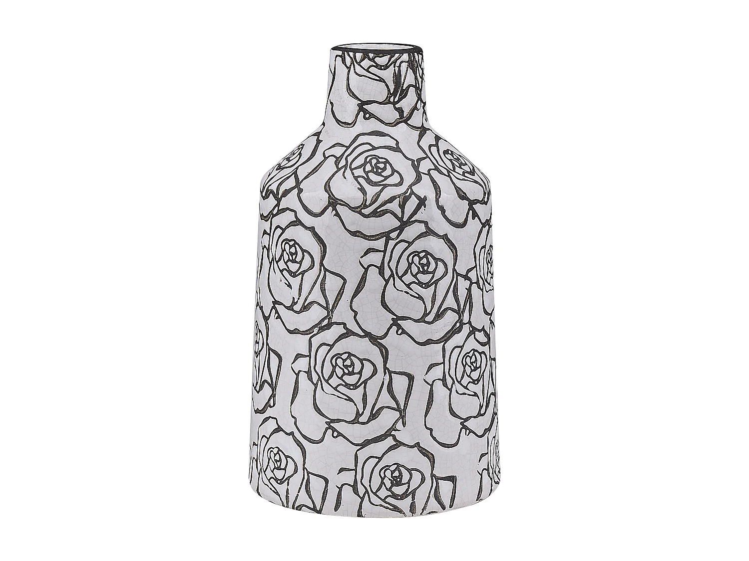 Vase à fleurs ALINDA Grès 26 cm Blanc