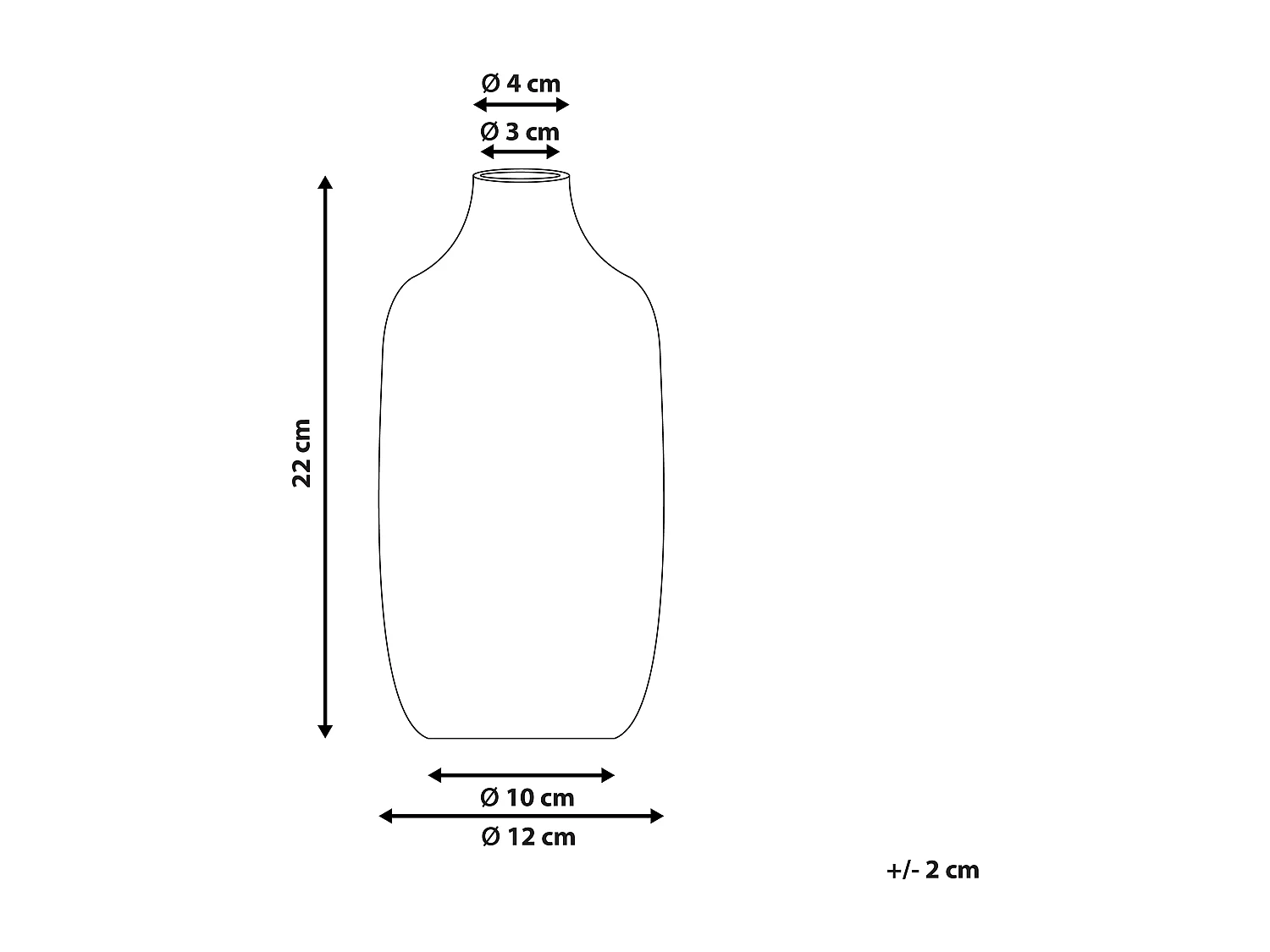 Blumenvase aus Steinzeug weiß mit aufgedrucktem Gesicht schwarz Dekoration Aenus