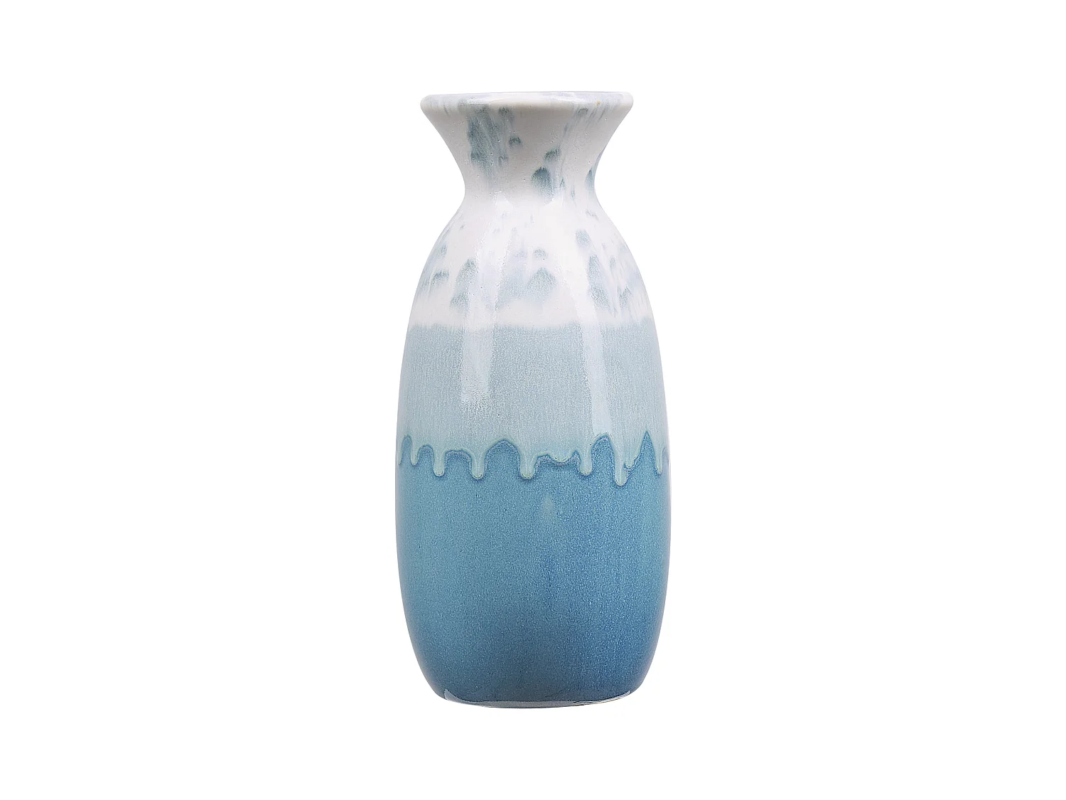 Vase à fleurs CHALCIS Grès 25 cm Bleu