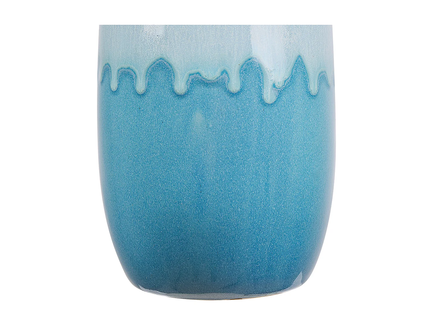 Jarrón para flores CHALCIS Gres 25 cm Azul