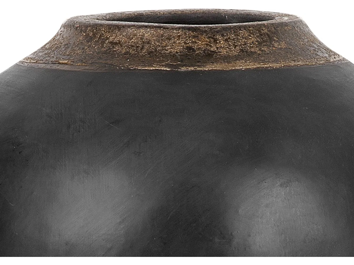 Vaso decorativo terracotta nero 31 cm LAURI