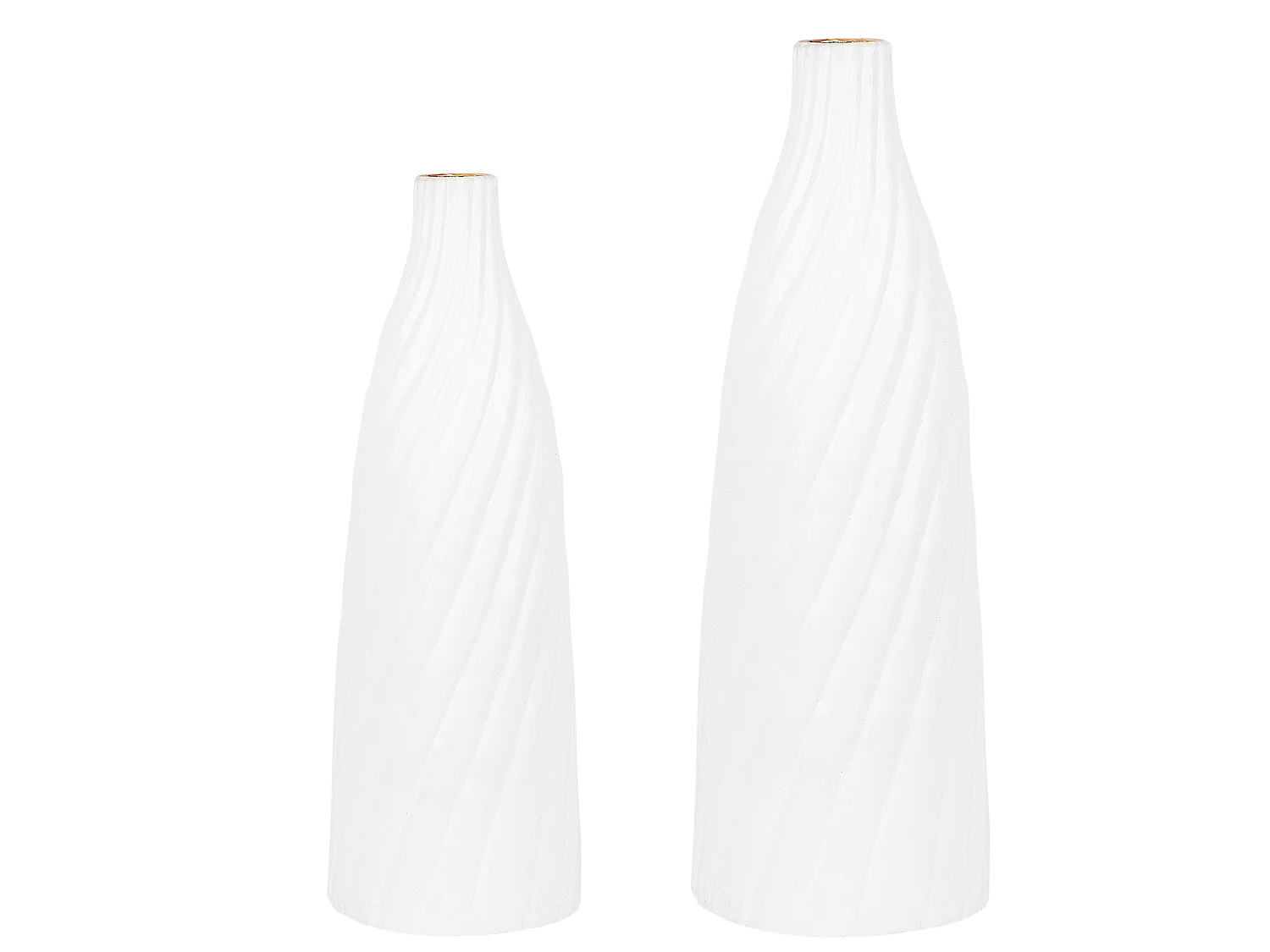 Vase décoratif FLORENTIA Céramique 54 cm Blanc