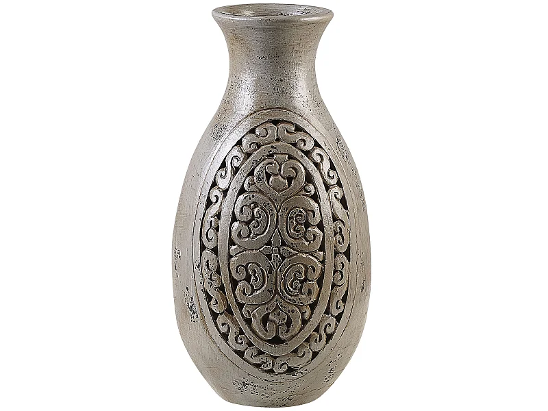 Vaso decorativo MEGARA Ceramica 51 cm Grigio
