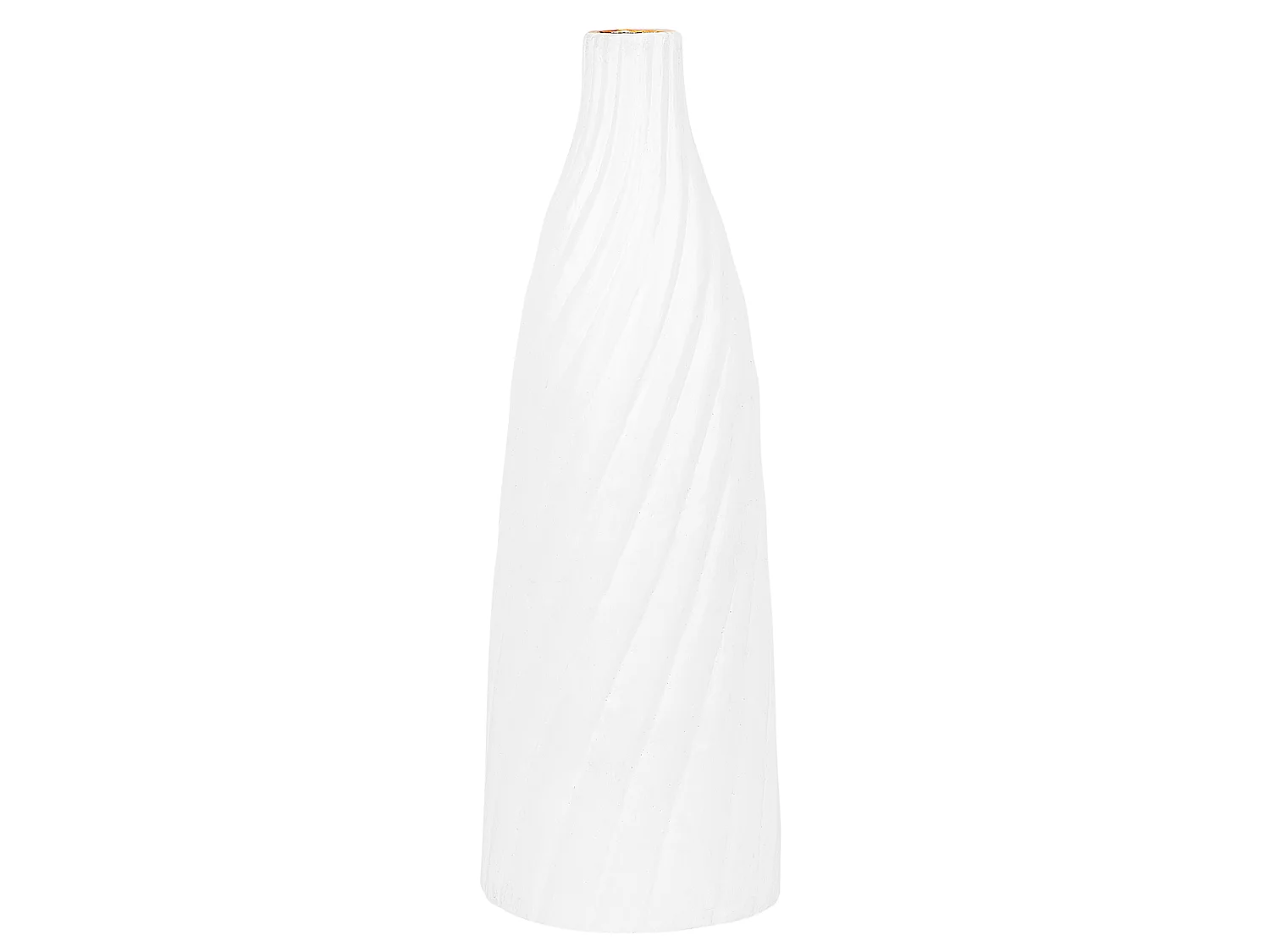 Vase décoratif FLORENTIA Céramique 45 cm Blanc