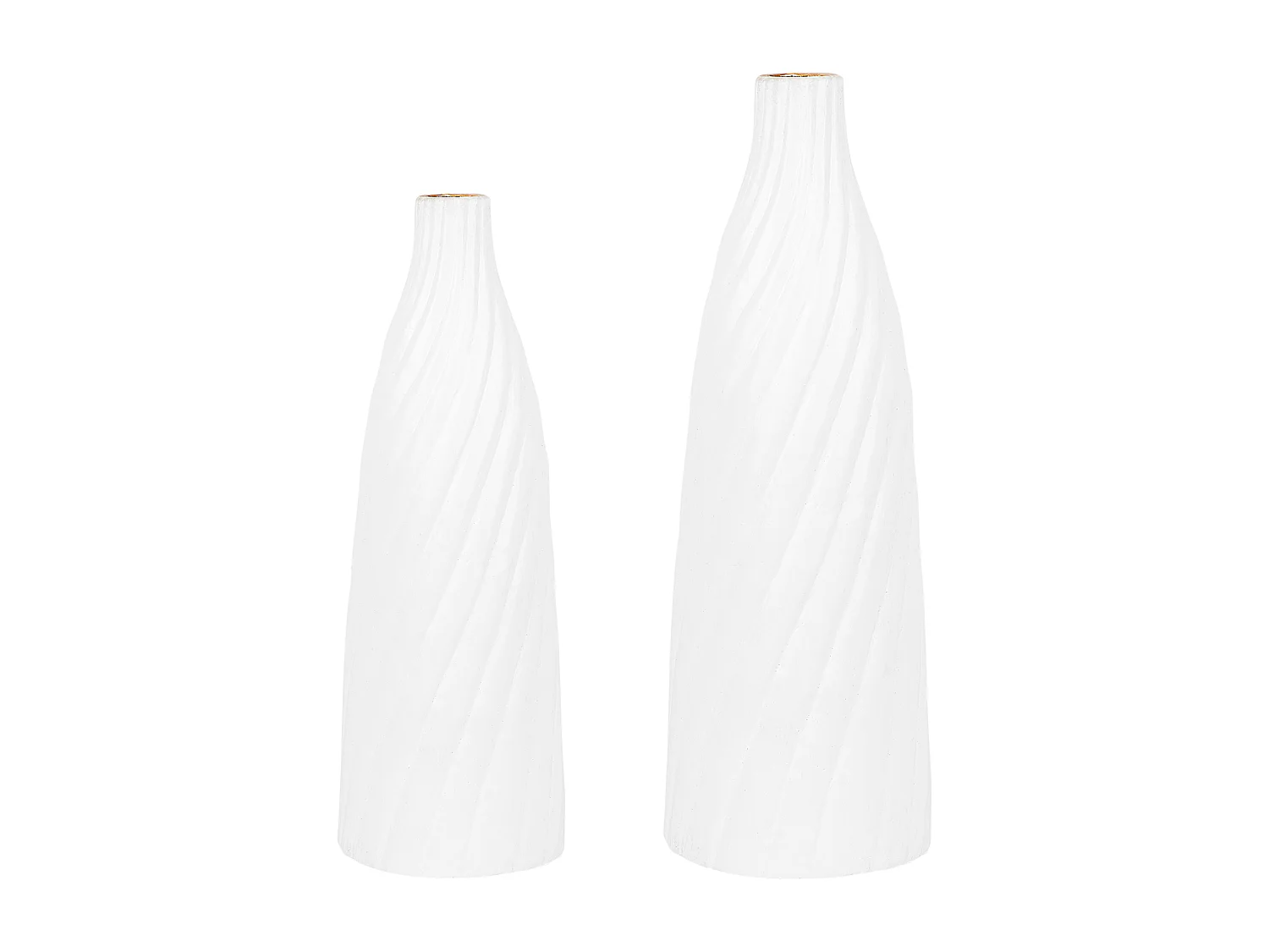 Vase décoratif FLORENTIA Céramique 45 cm Blanc