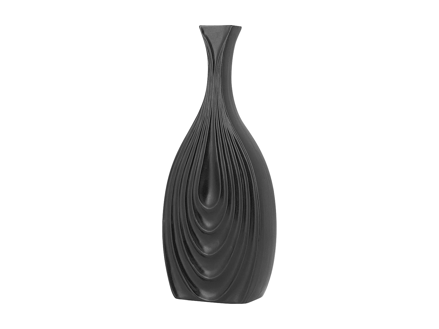 Vase décoratif THAPSUS Céramique 39 cm Noir