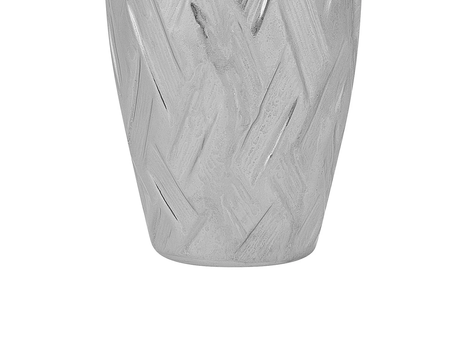 Vase décoratif ARPAD Grès 33 cm Argenté