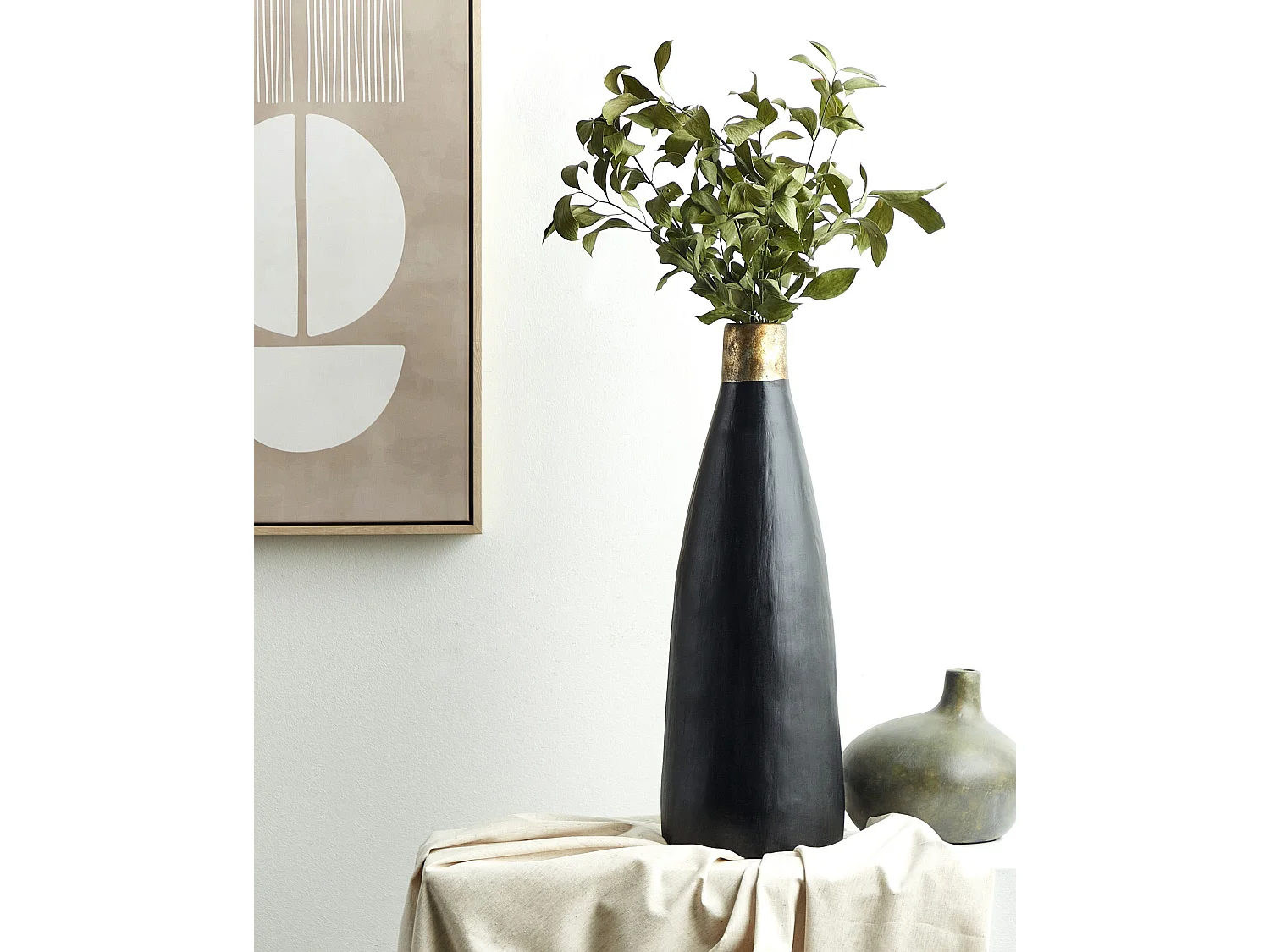 Vase décoratif EMONA Céramique 54 cm Noir