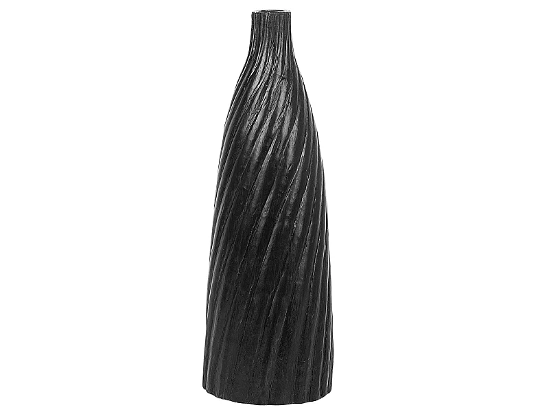 Jarro decorativo FLORENTIA Cerâmica 50 cm Preto