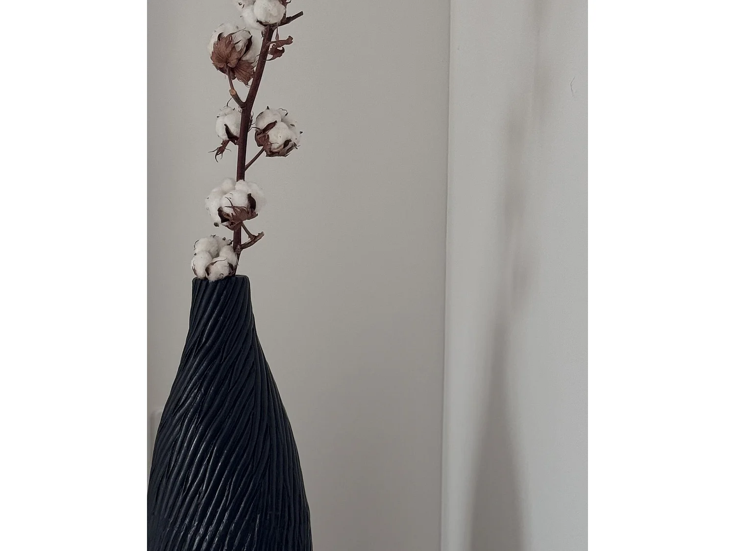 Decovaas FLORENTIA Keramiek 50 cm Zwart