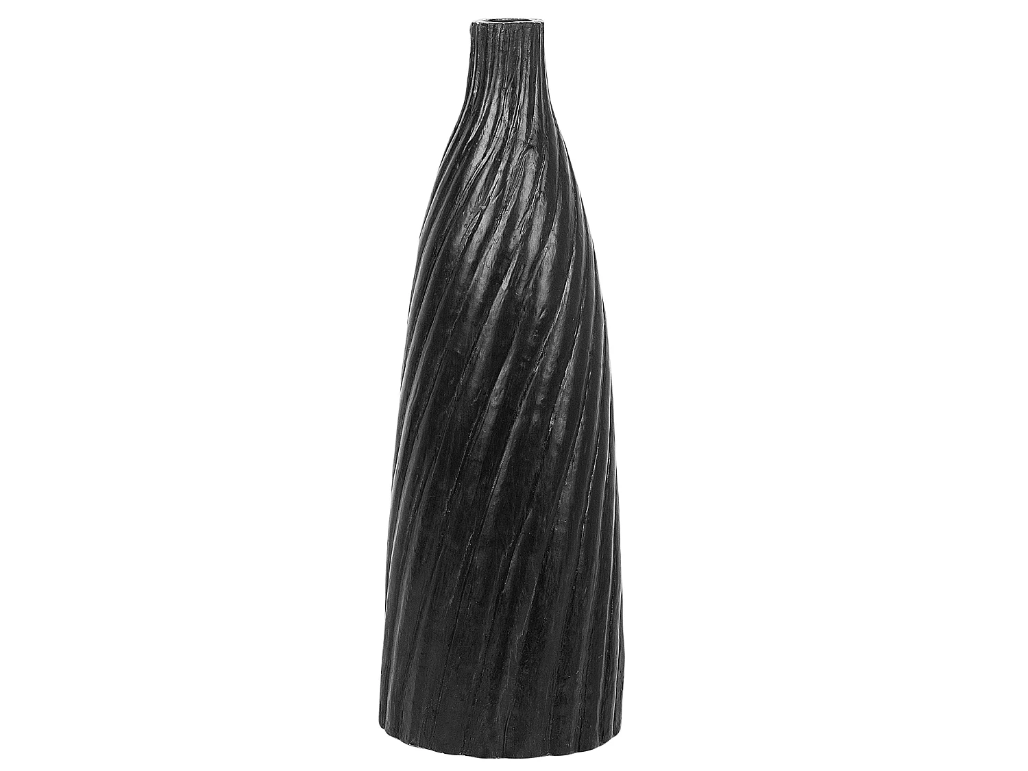 Jarro decorativo FLORENTIA Cerâmica 50 cm Preto