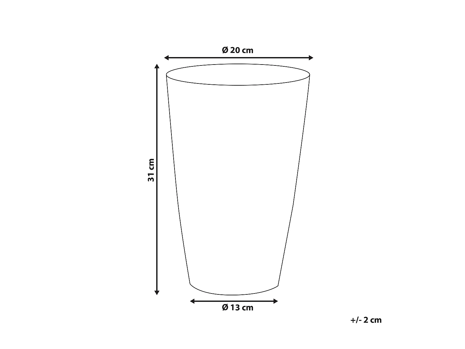 Bloemenvaas AMRIT Metaal 31 cm Goud