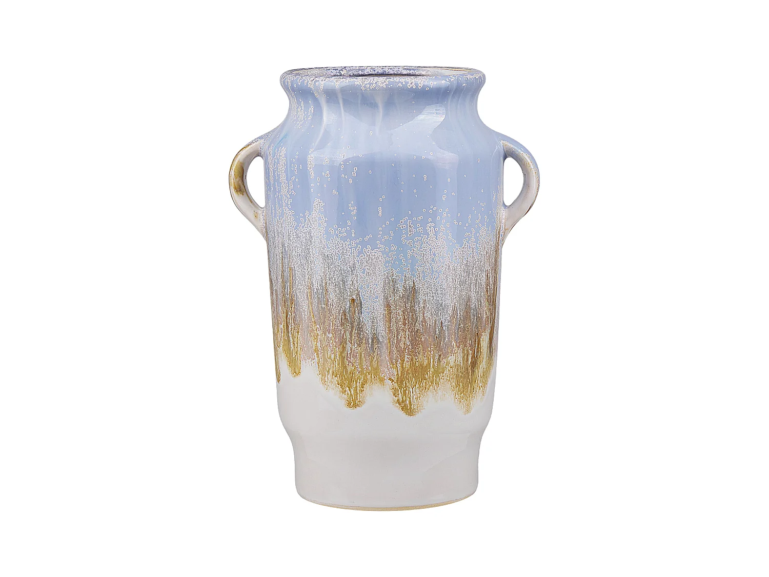 Vase à fleurs GERRHA Grès 25 cm Bleu clair
