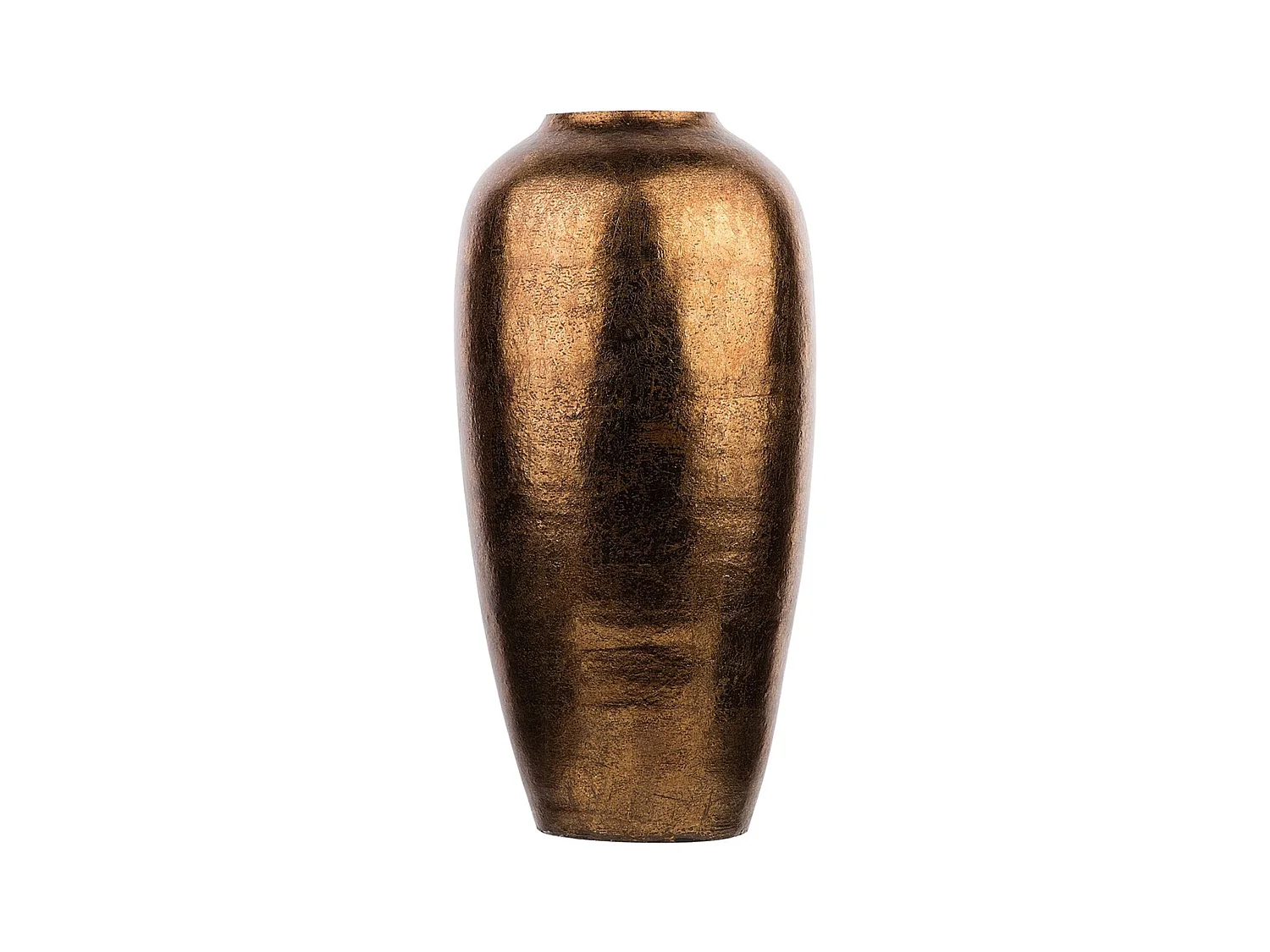 Vase décoratif LORCA Céramique 48 cm Marron doré