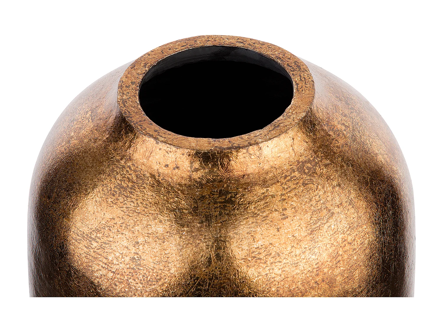 Vase décoratif LORCA Céramique 48 cm Marron doré